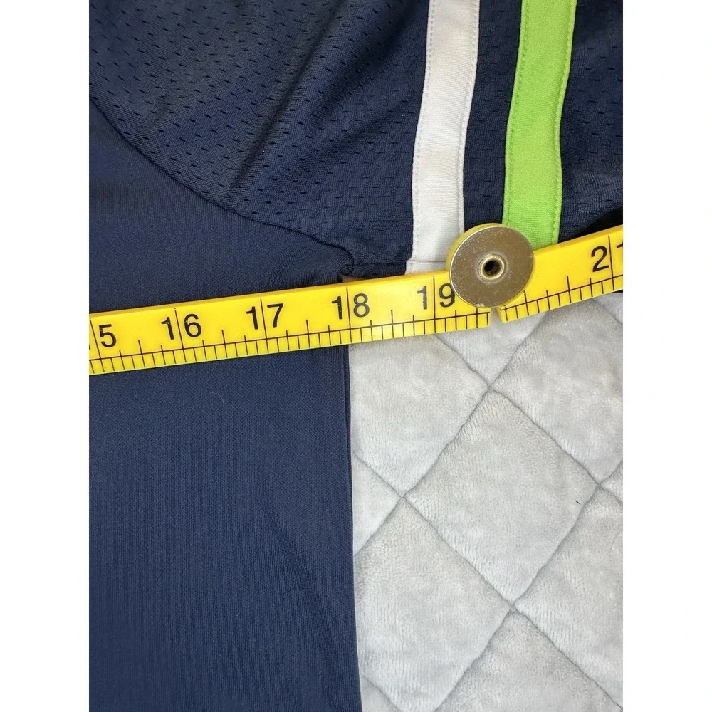 Womens NFL Team Apparel Seattle Seahawks Drawstring V Neck Mesh Jersey Shirt M - Picture 7 of 12